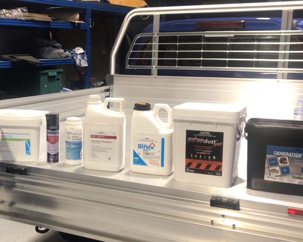 Chemical product labels in ute