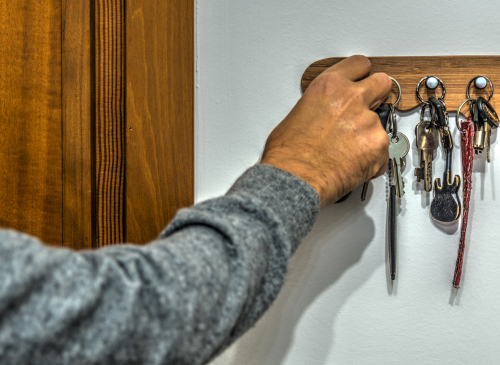 Leaving your car keys hanging by the door makes you more vulnerable to car theft