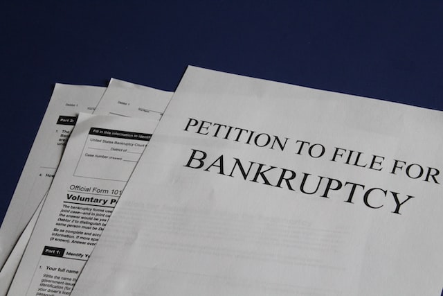 a petition to file for bankruptcy after business owner didn't get pest insurance because of not knowing the cost