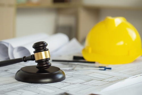 Major Defect building inspection law concept. 