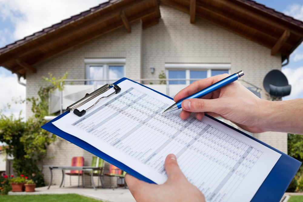 A pre-purchase inspector creating a building inspection report